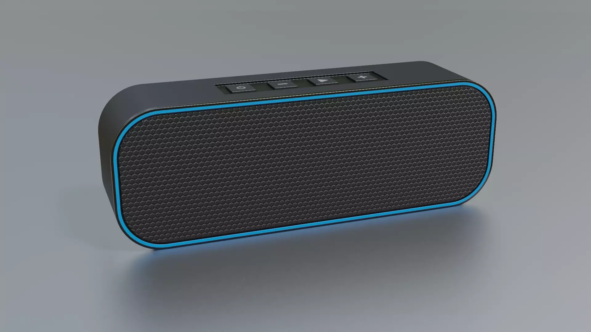 Bluetooth Speaker Low-poly 3D model_0