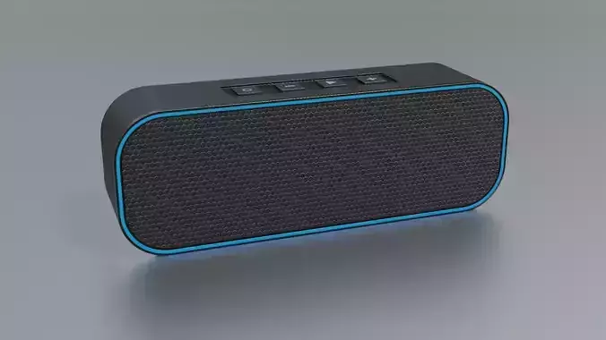 Bluetooth Speaker Low-poly 3D model