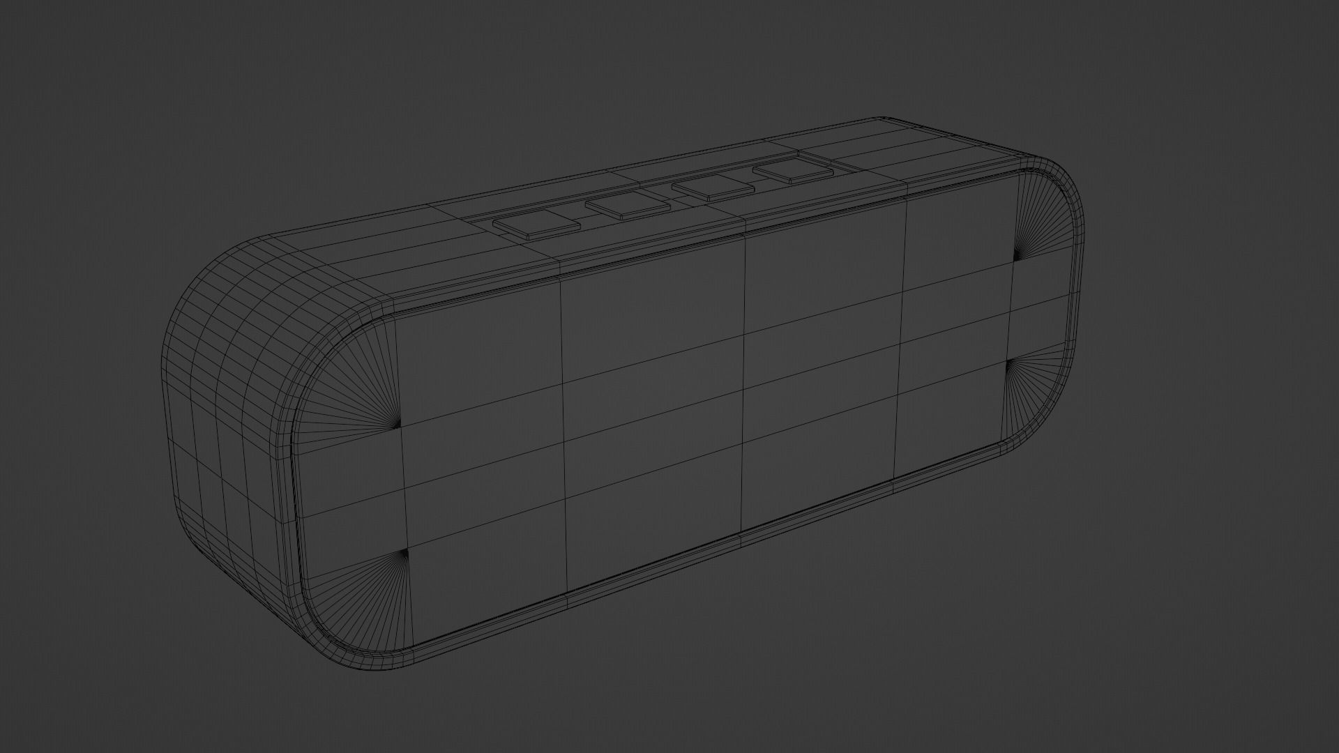 Bluetooth Speaker Low-poly 3D model_7