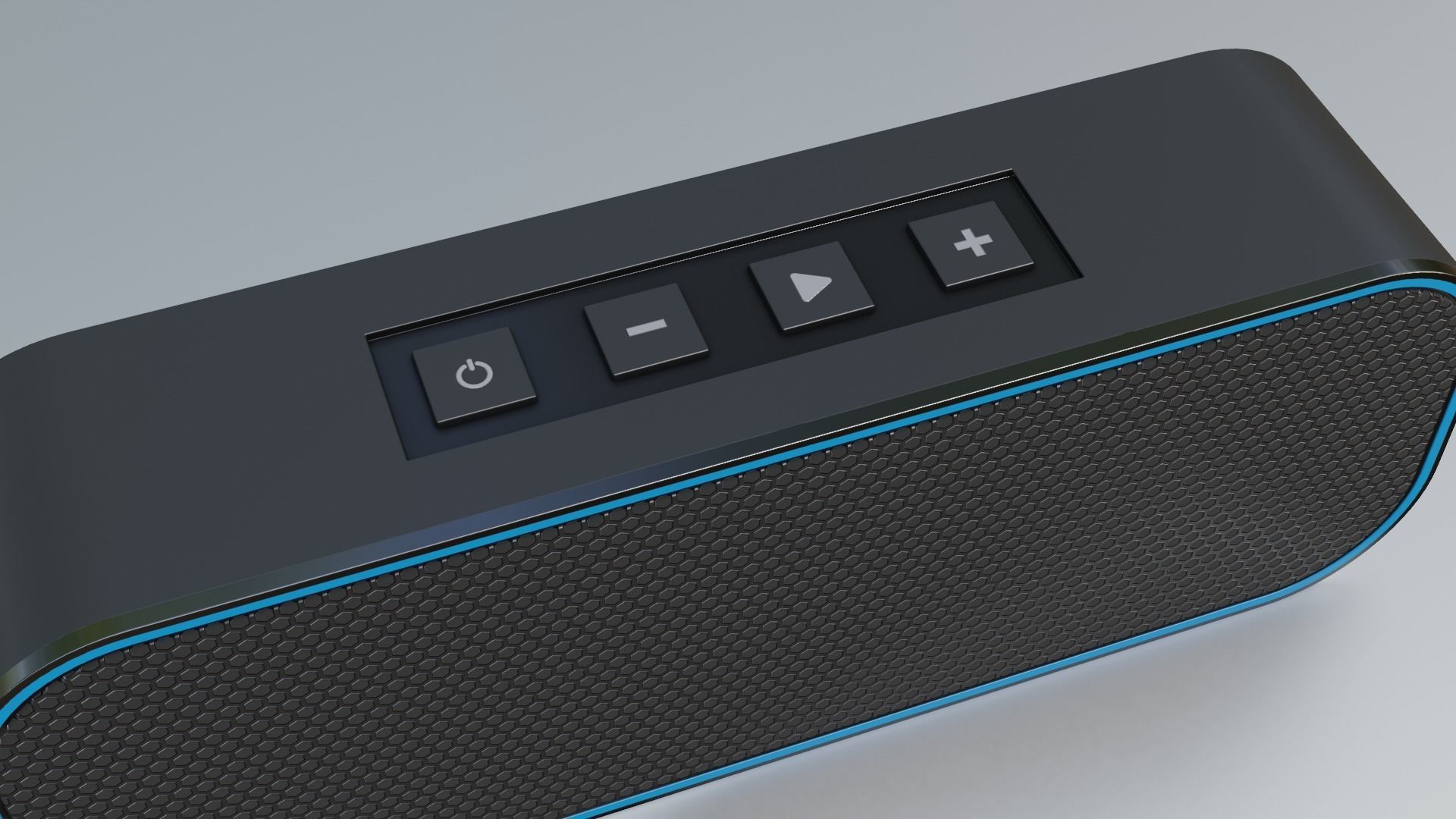 Bluetooth Speaker Low-poly 3D model_3