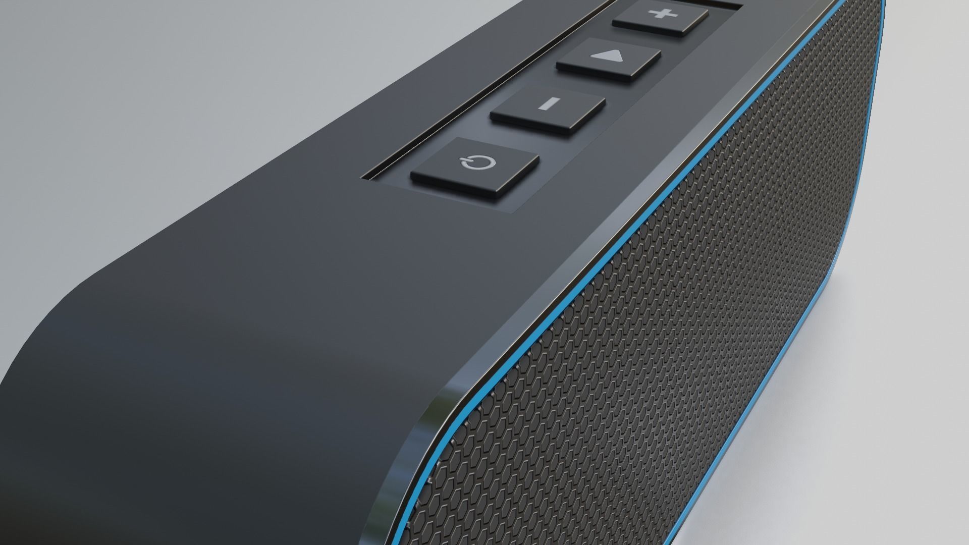 Bluetooth Speaker Low-poly 3D model_6