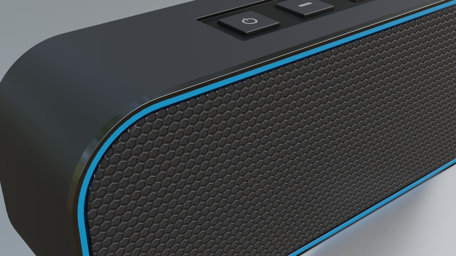 Bluetooth Speaker Low-poly 3D model_4