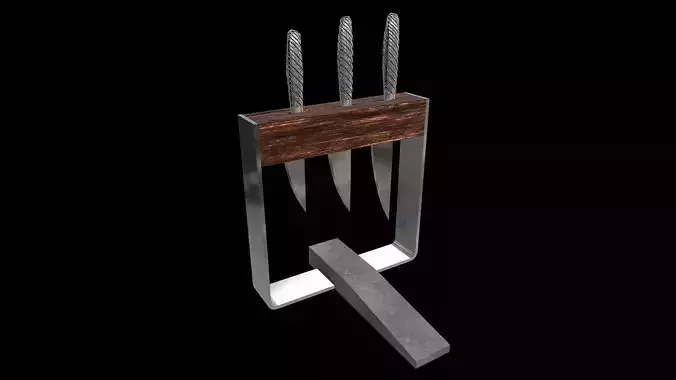 Kitchen Knife Holder With Whetstone