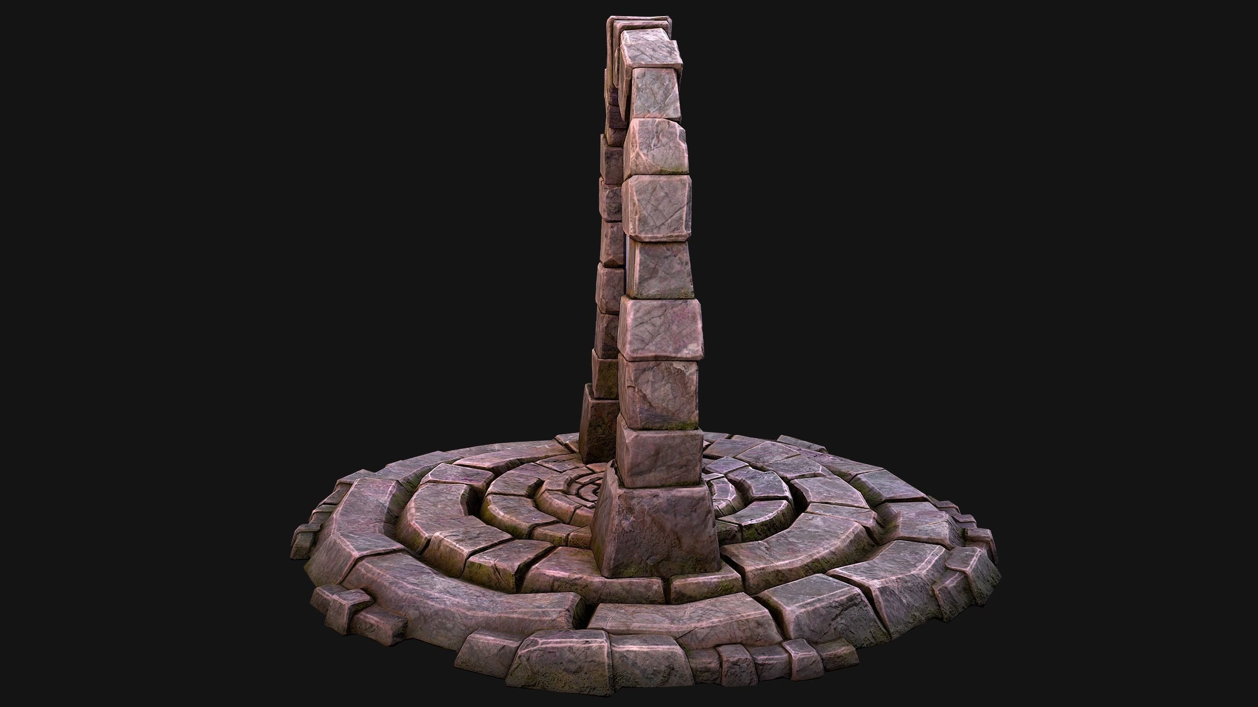 Portal Arch Teleport to Dark Ender Land  for Unreal and Unity Low-poly 3D model_10