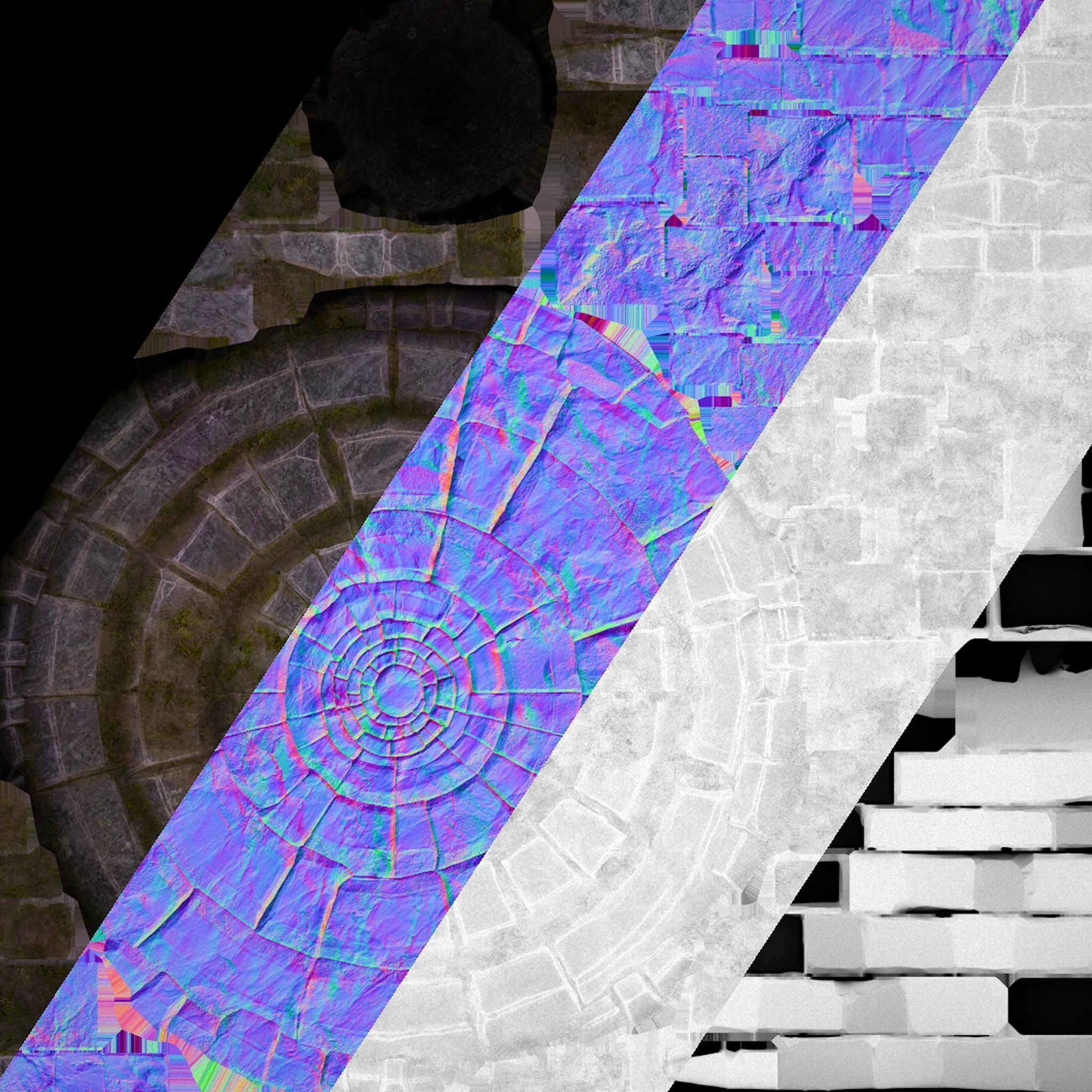 Portal Arch Teleport to Dark Ender Land  for Unreal and Unity Low-poly 3D model_33