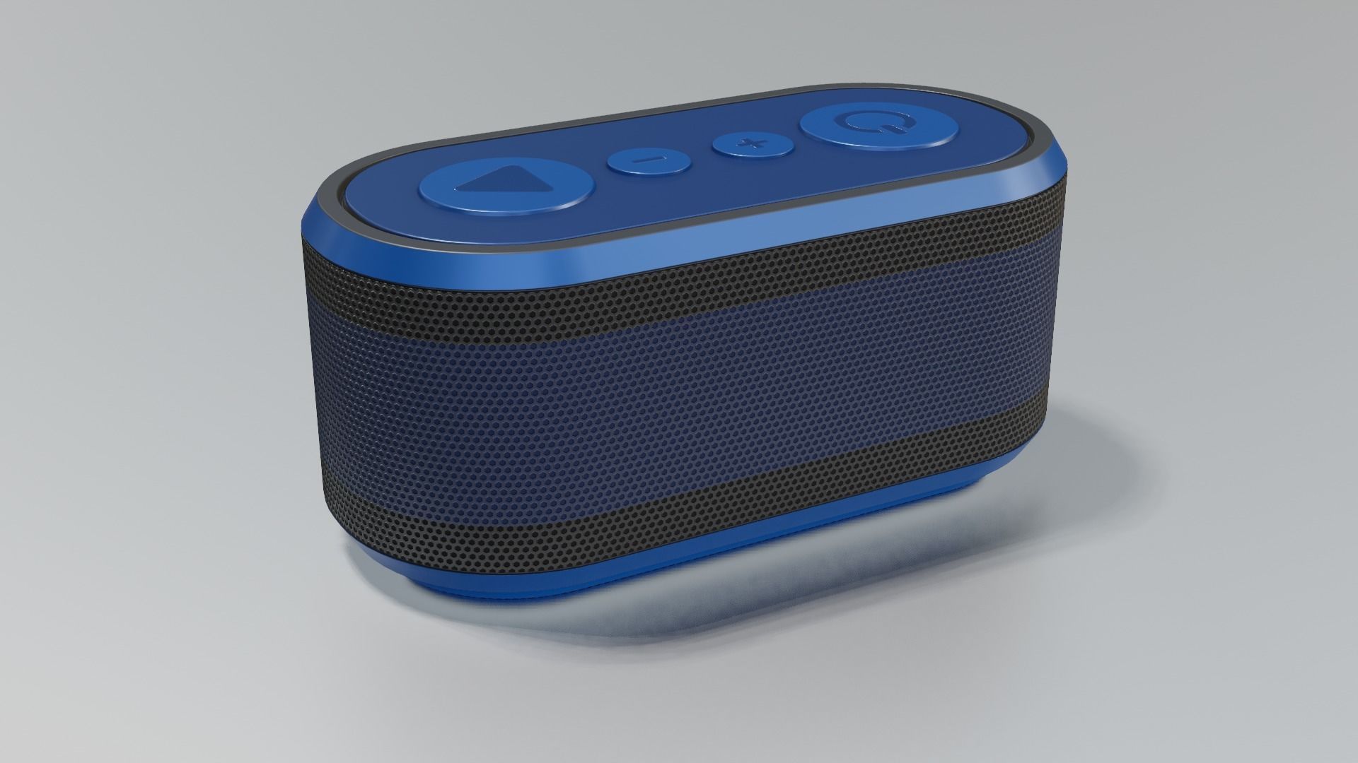 Bluetooth Speaker Low-poly 3D model_2