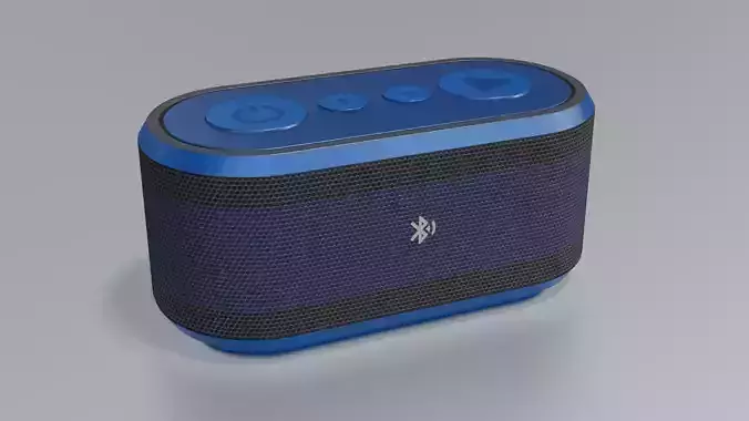 Bluetooth Speaker Low-poly 3D model