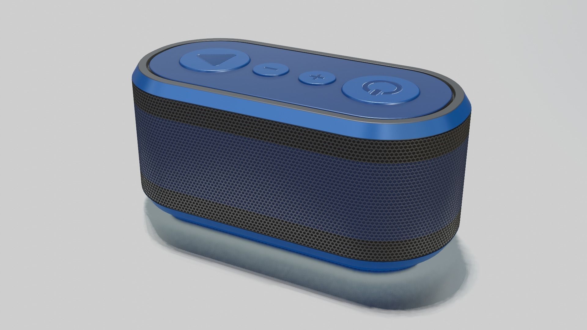 Bluetooth Speaker Low-poly 3D model_3