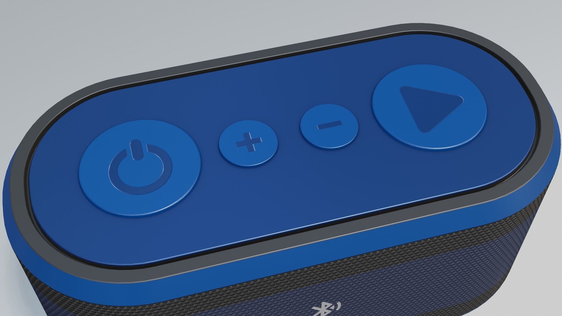 Bluetooth Speaker Low-poly 3D model_5