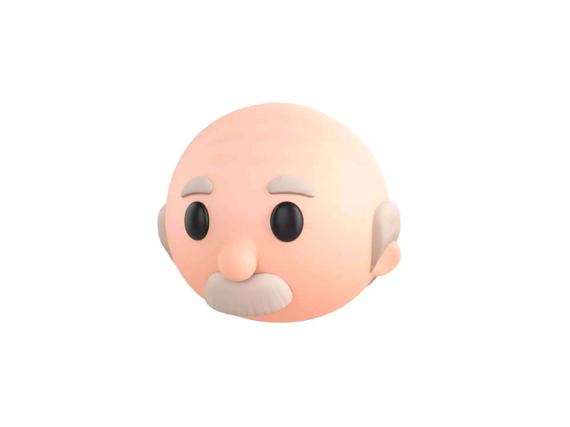 Prop295 Old Man Head 3D model