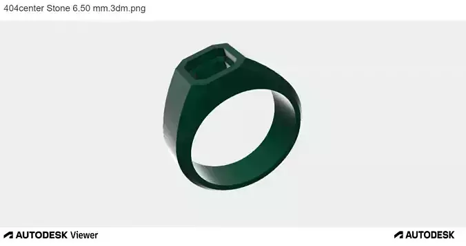 Men Ring With Asscher Cut Center Stone