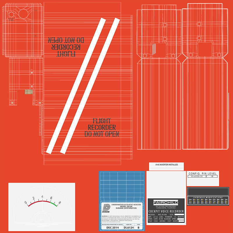 Flight Voice Record Box 3D model_14