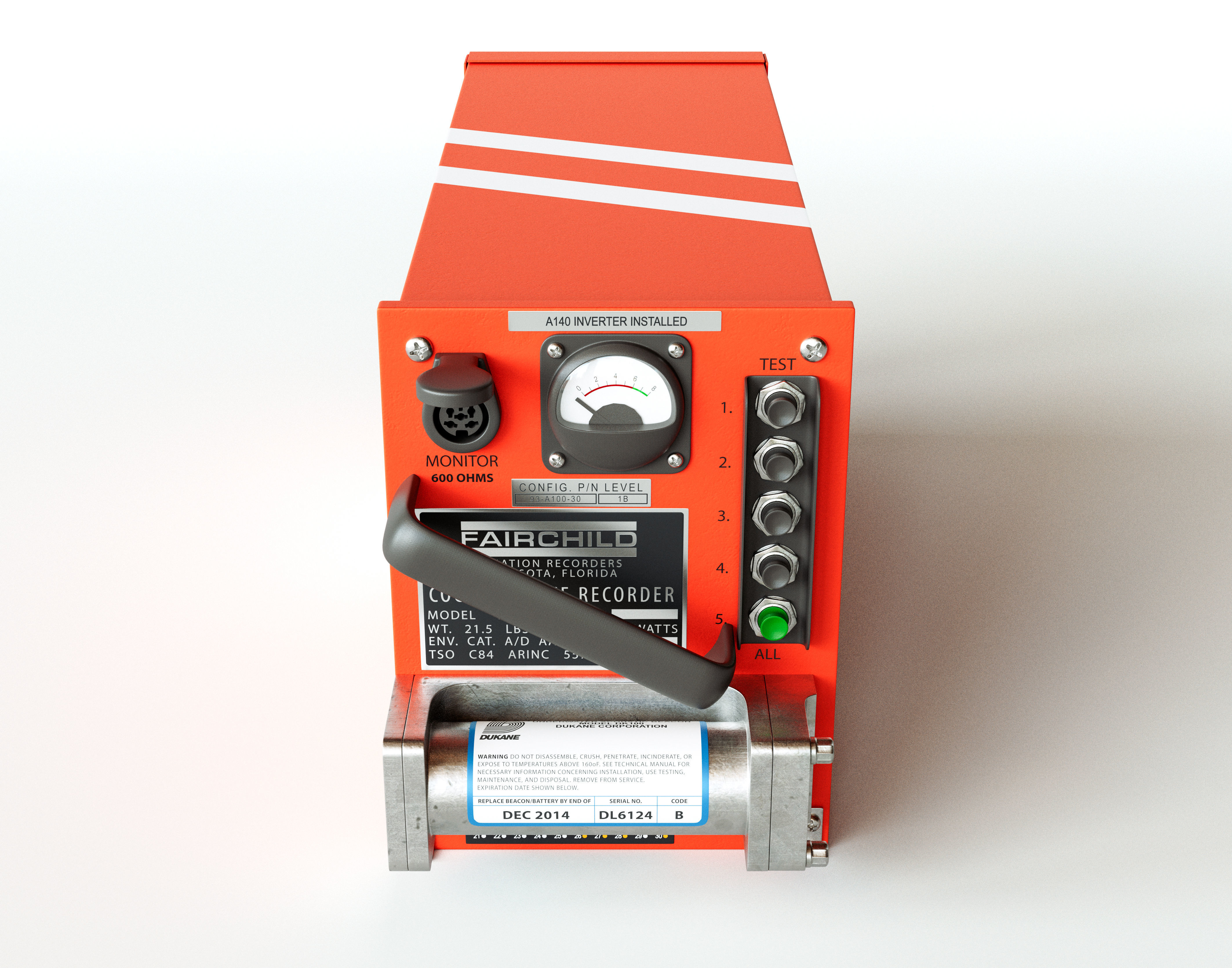 Flight Voice Record Box 3D model_2