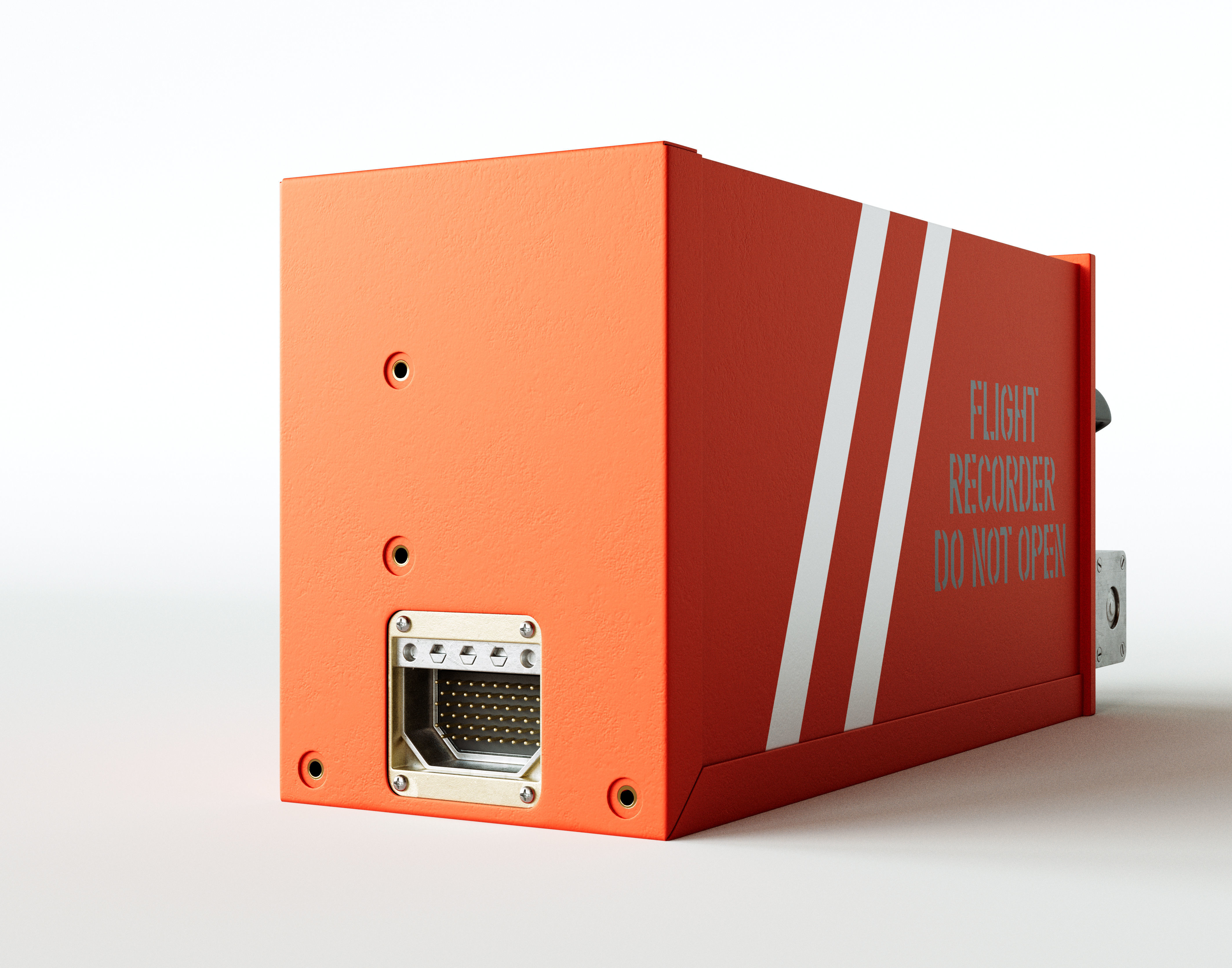 Flight Voice Record Box 3D model_6
