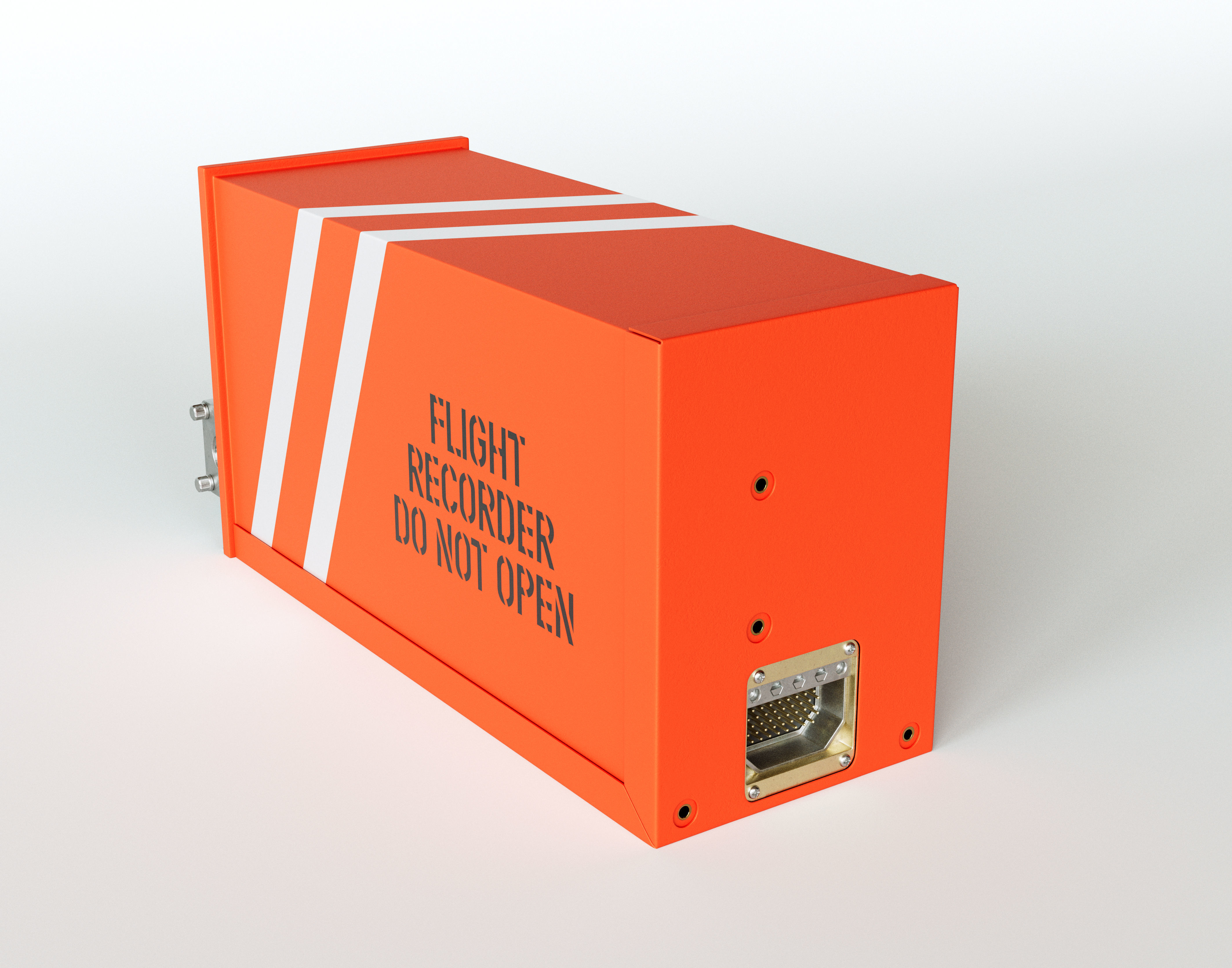 Flight Voice Record Box 3D model_3