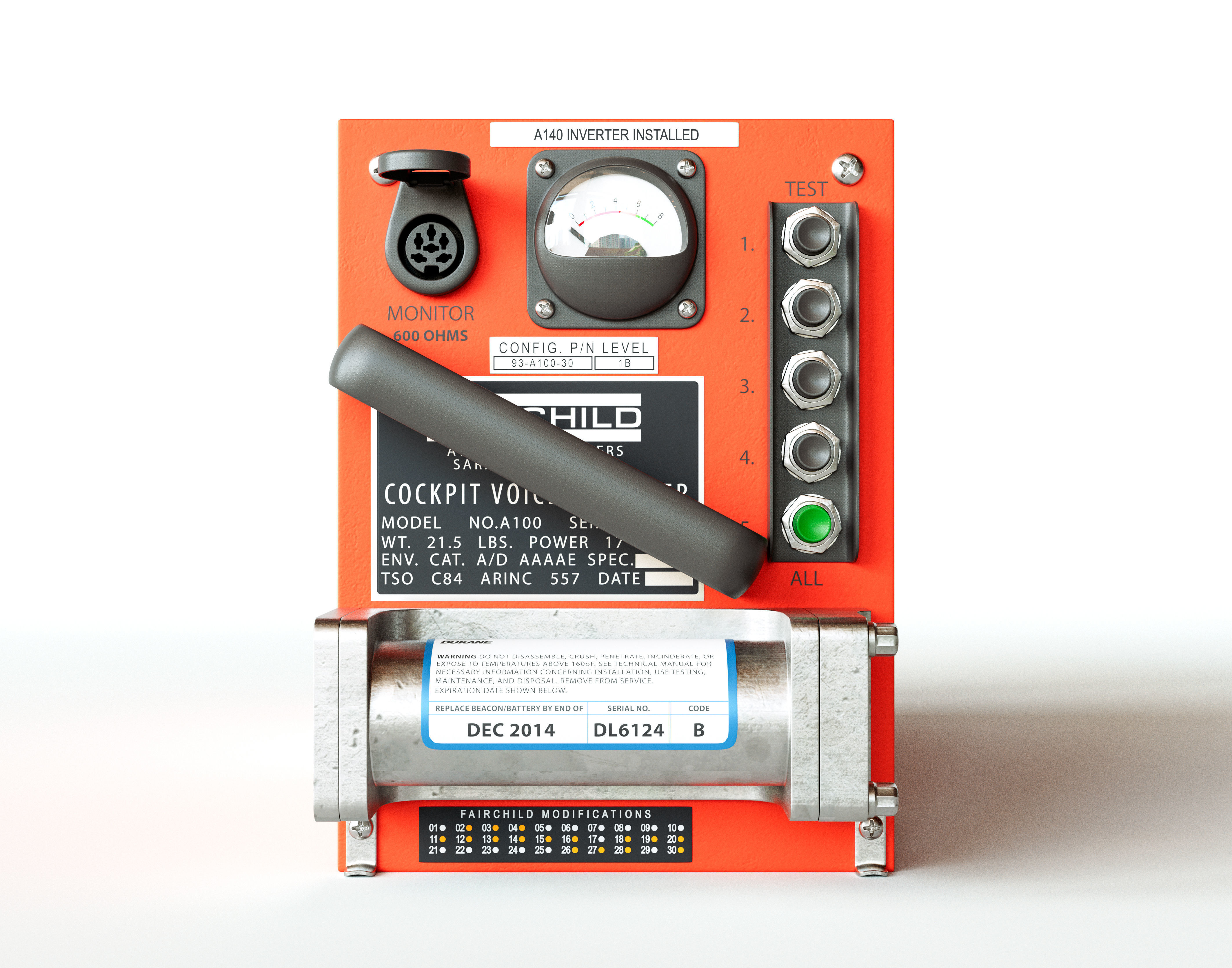 Flight Voice Record Box 3D model_5