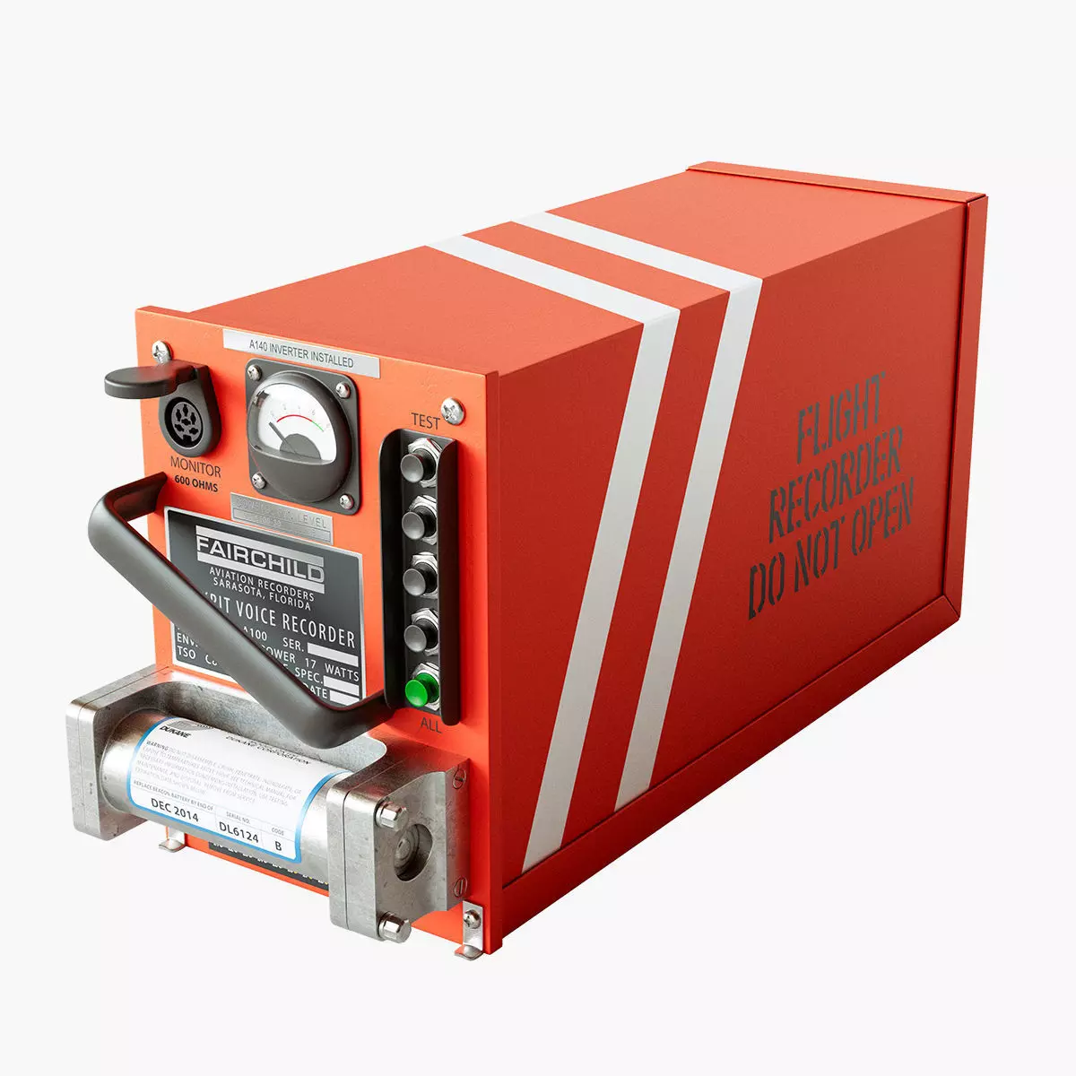 Flight Voice Record Box 3D model_0