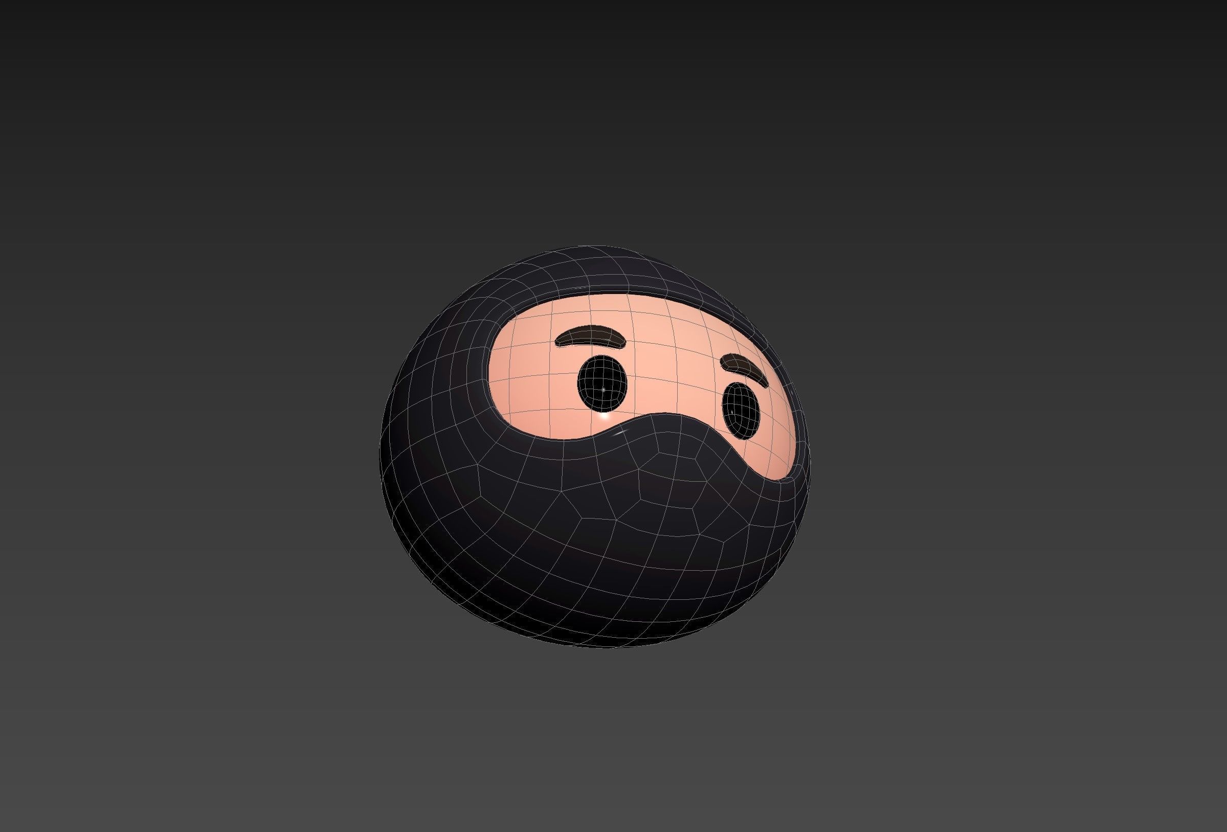 Prop297 Ninja Head 3D model_14