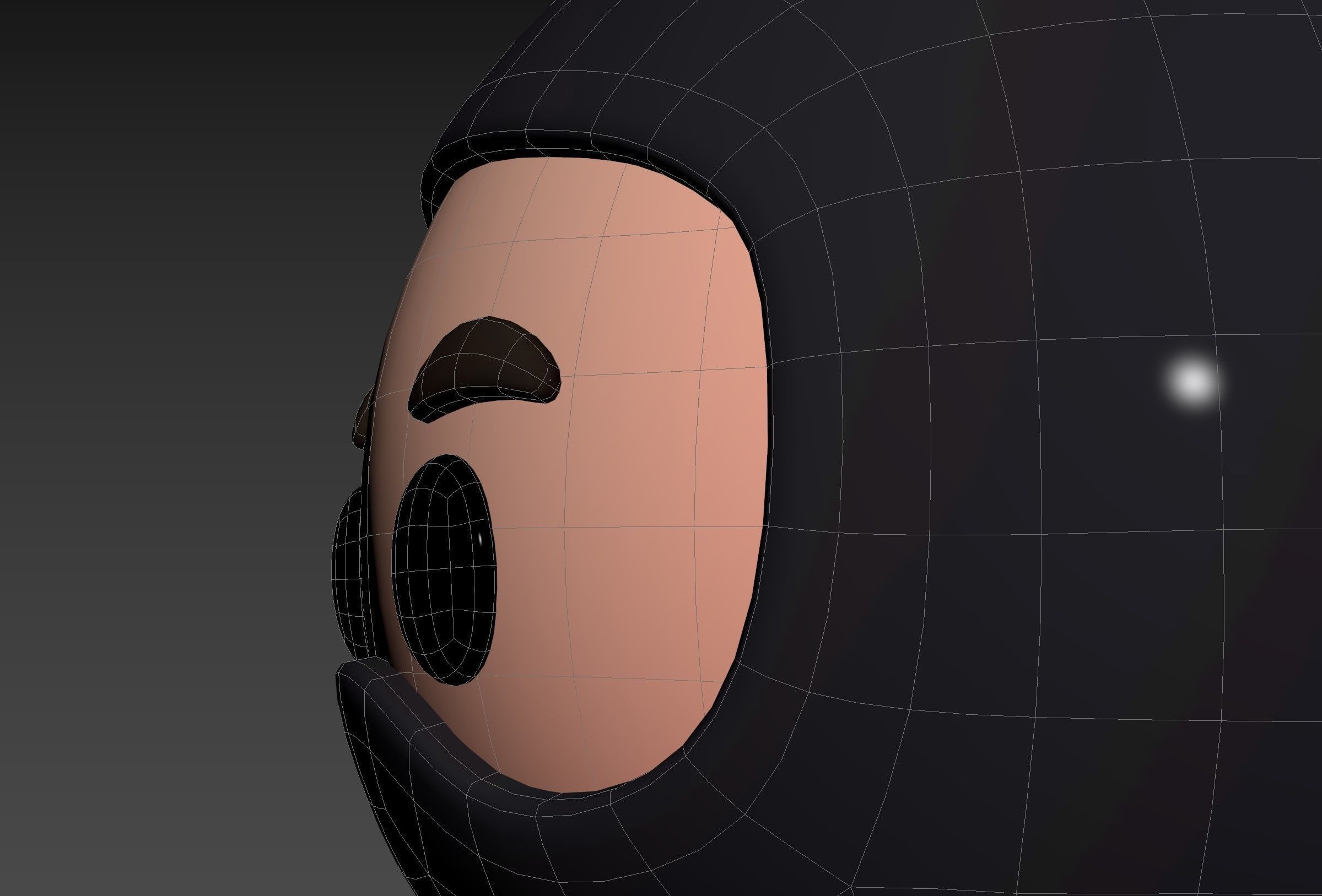 Prop297 Ninja Head 3D model_25