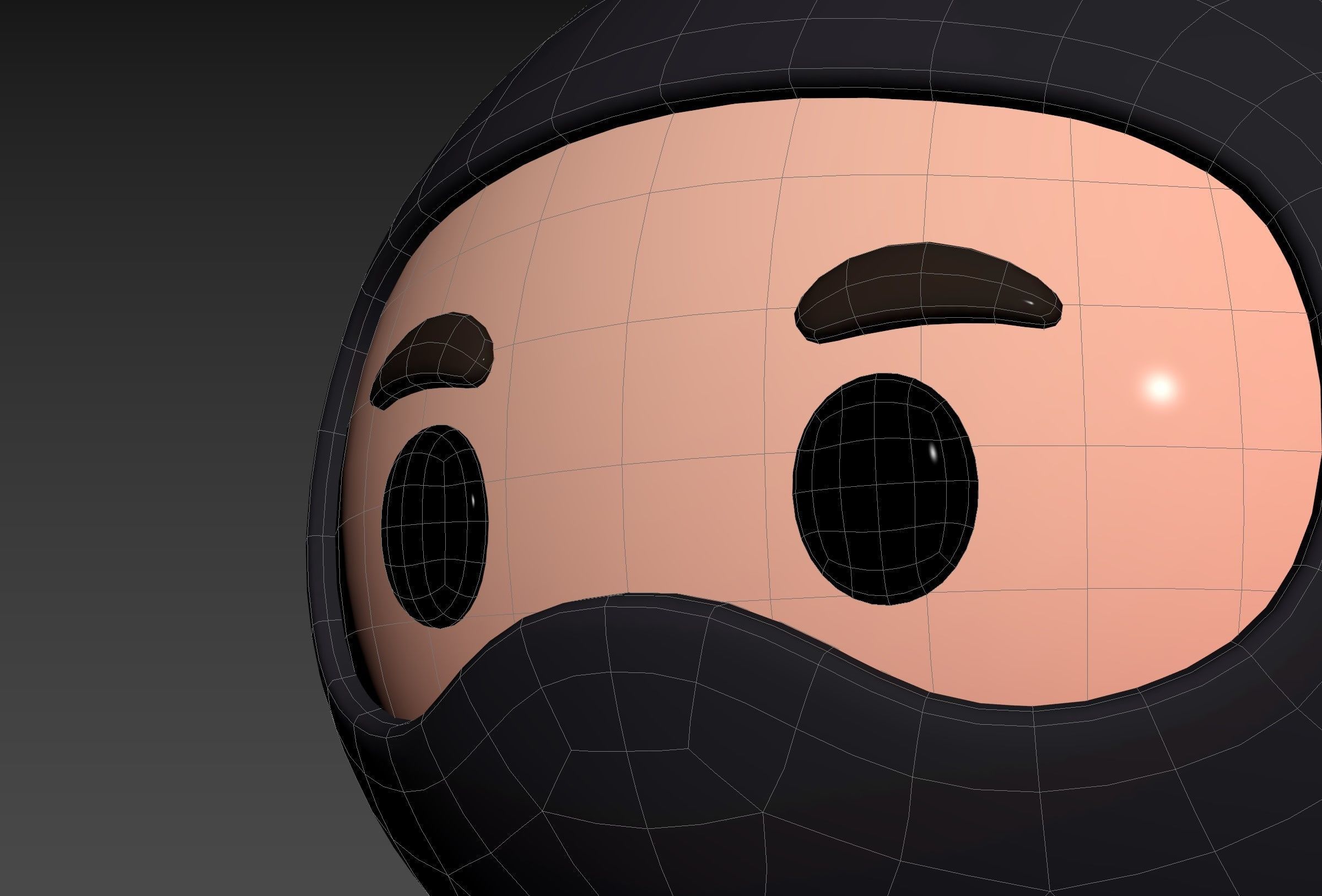 Prop297 Ninja Head 3D model_24