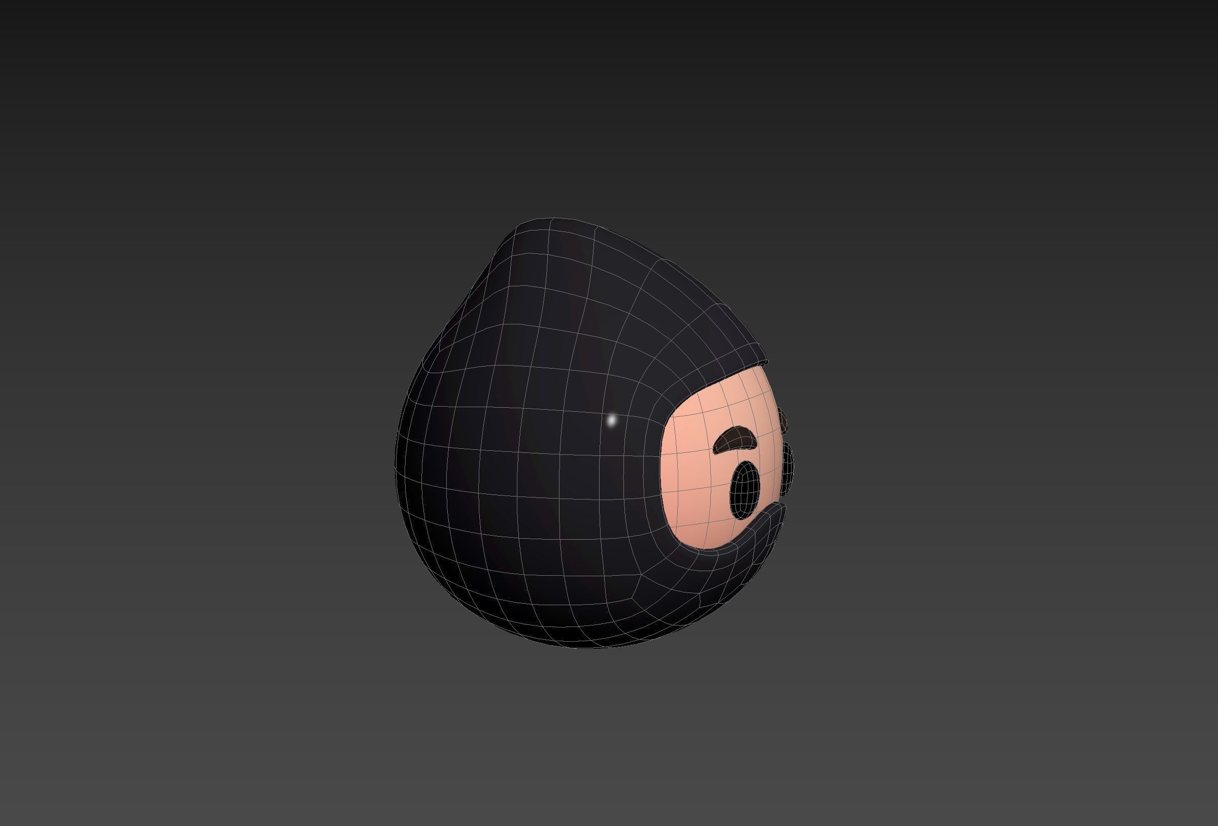 Prop297 Ninja Head 3D model_16