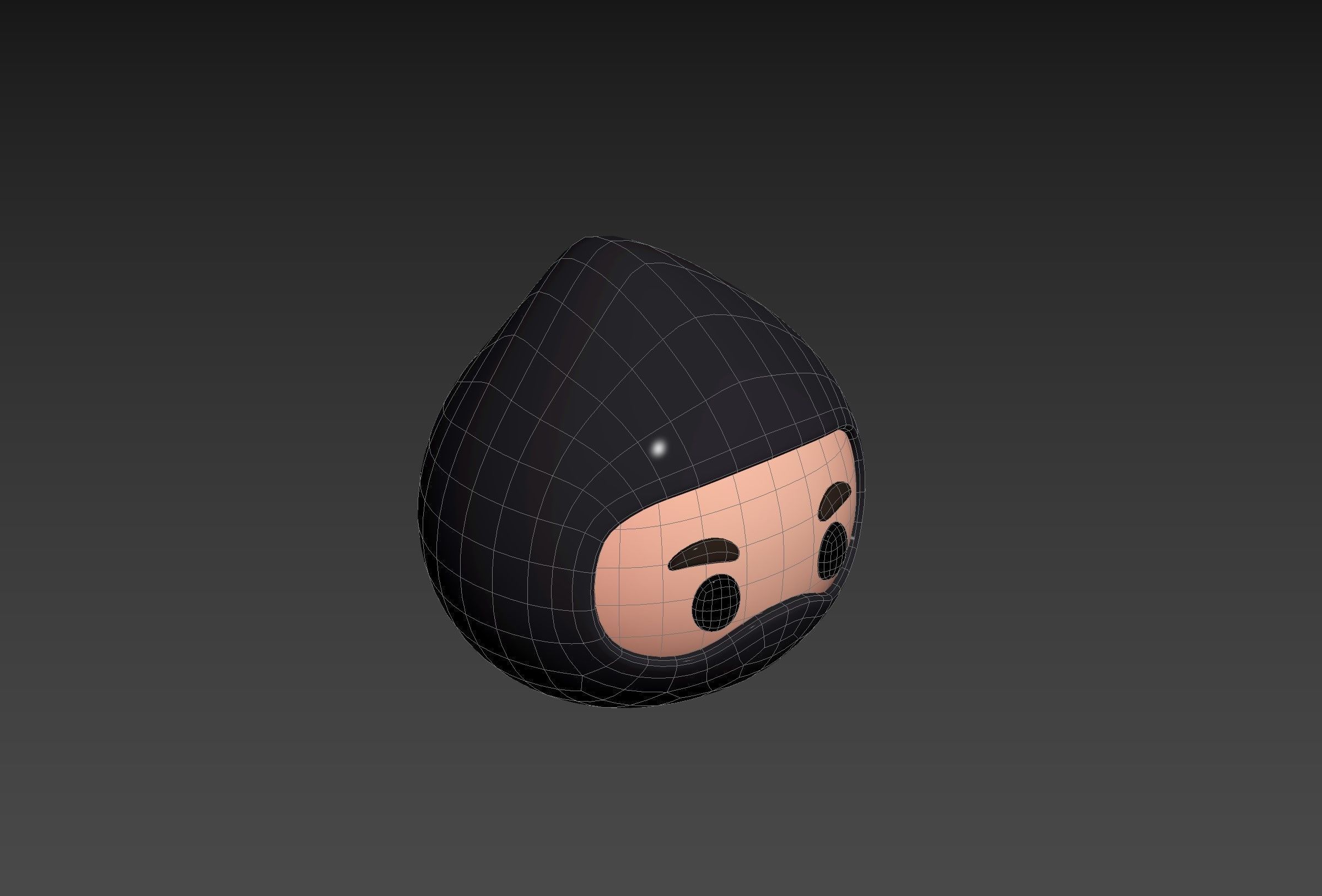 Prop297 Ninja Head 3D model_15