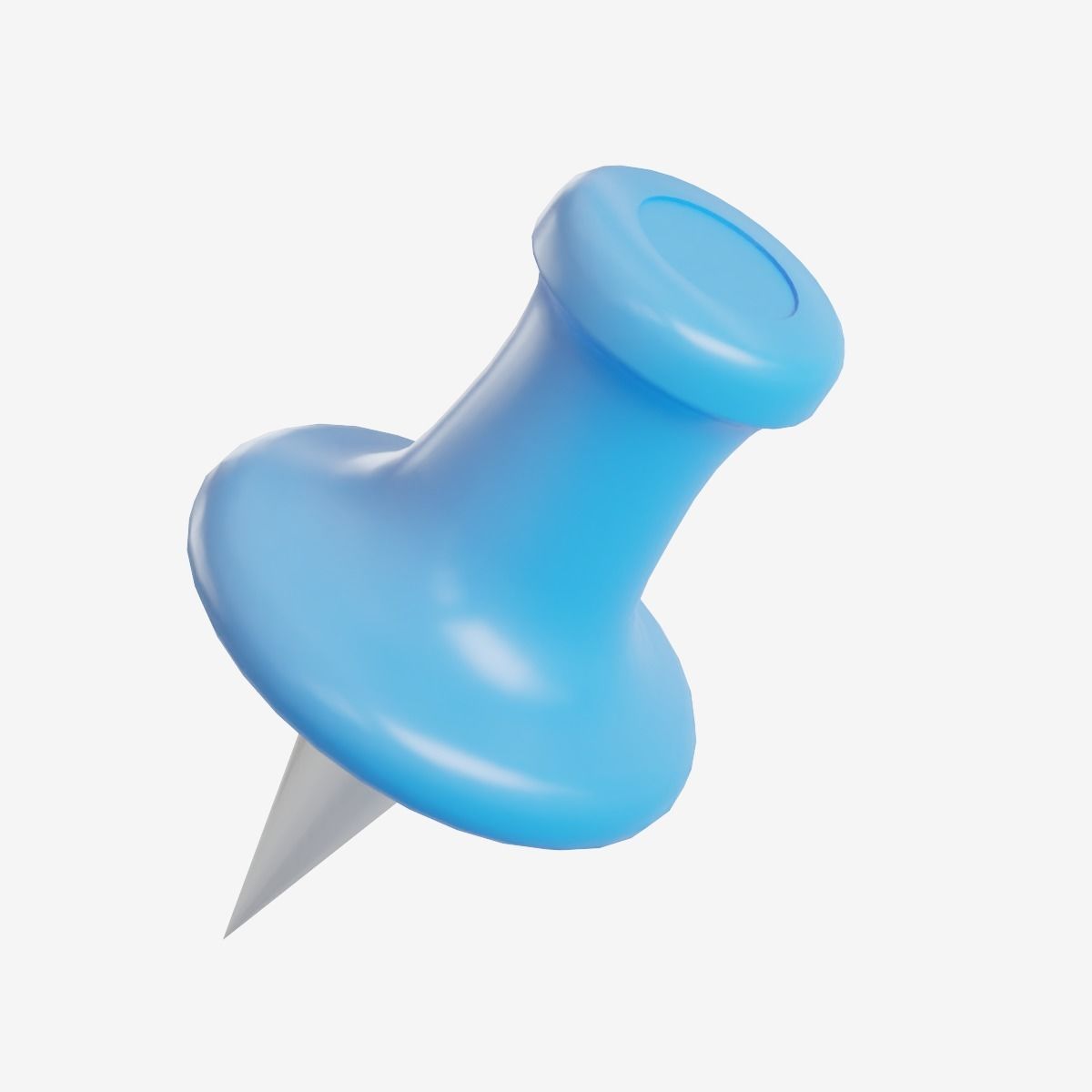 Pushpin 01 Low-poly 3D model_2