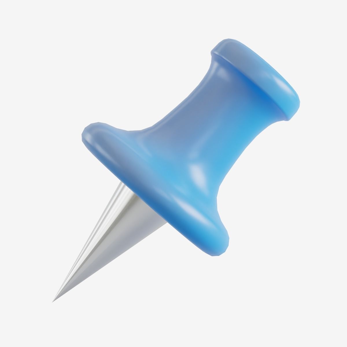 Pushpin 01 Low-poly 3D model_1