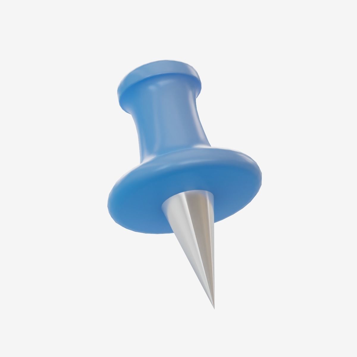 Pushpin 01 Low-poly 3D model_6