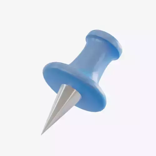 Pushpin 01 Low-poly 3D model