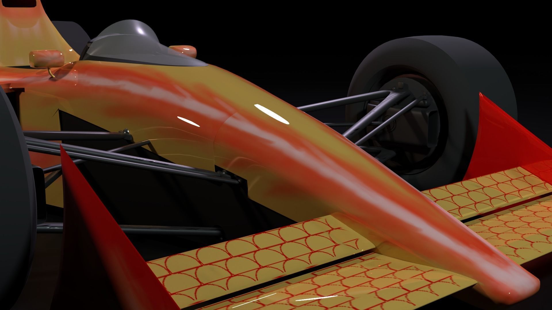 1988 F1 Car - 3D Printable Model Included 3D model_3