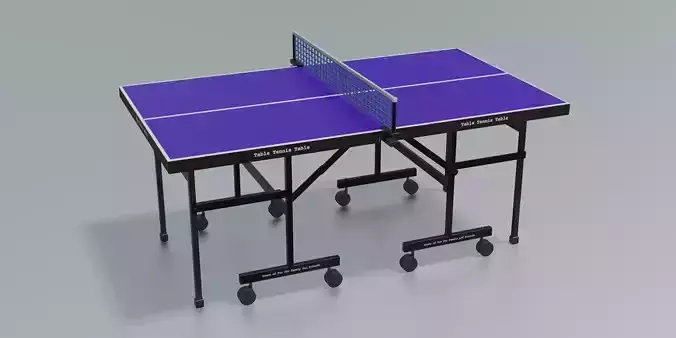 Table Tennis Table Low-poly 3D model