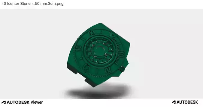 Men Watch With Round Cut Center Stone