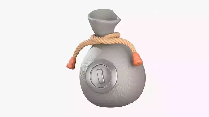 Money Bag 3D Illustration