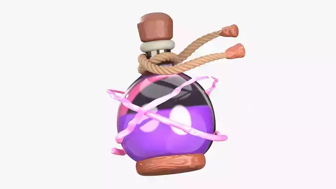 Rage Potion 3D Illustration