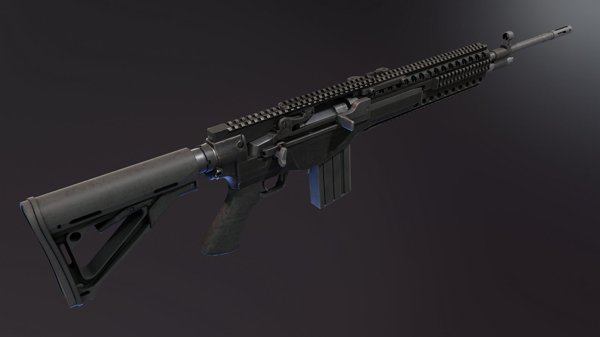 Mk 14 Custom Low-poly 3D model_18