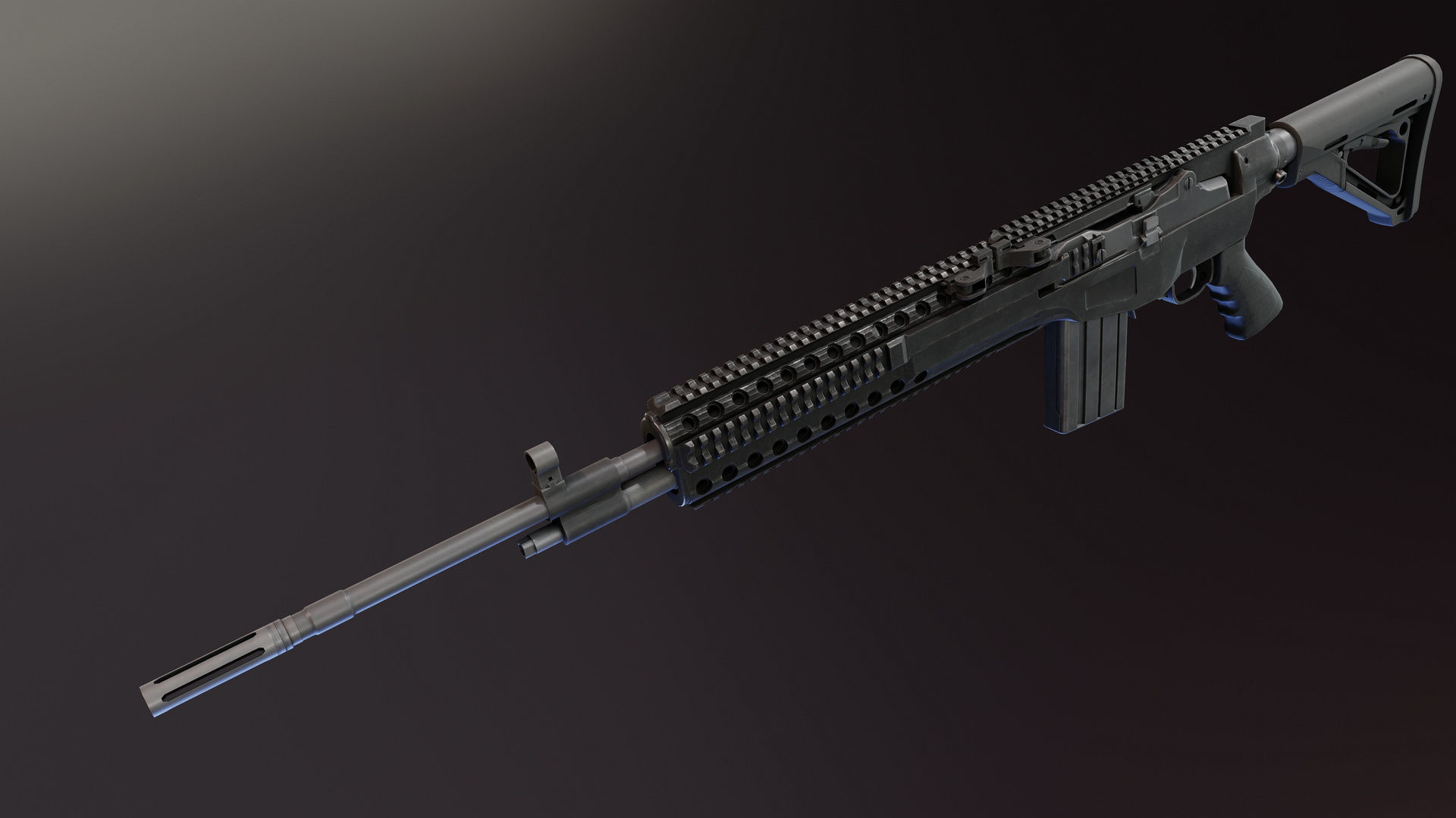 Mk 14 Custom Low-poly 3D model_15