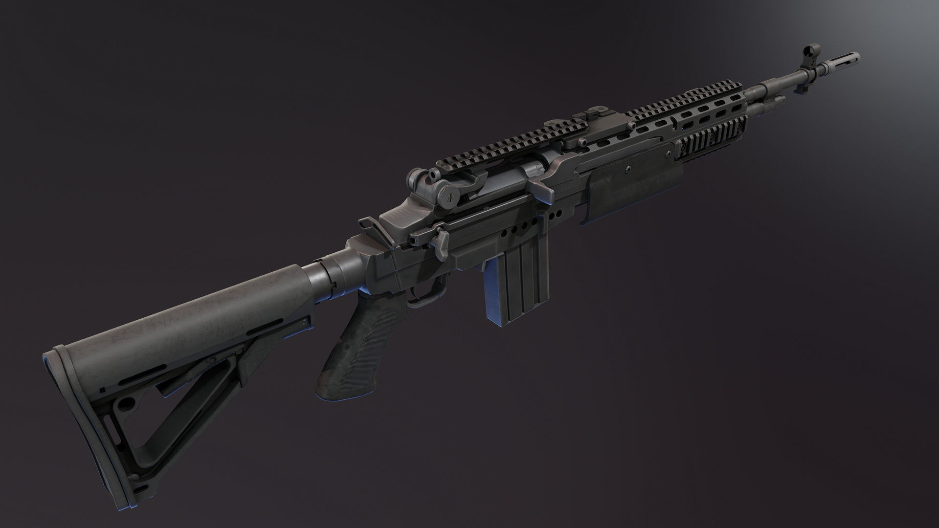 Mk 14 Custom Low-poly 3D model_8