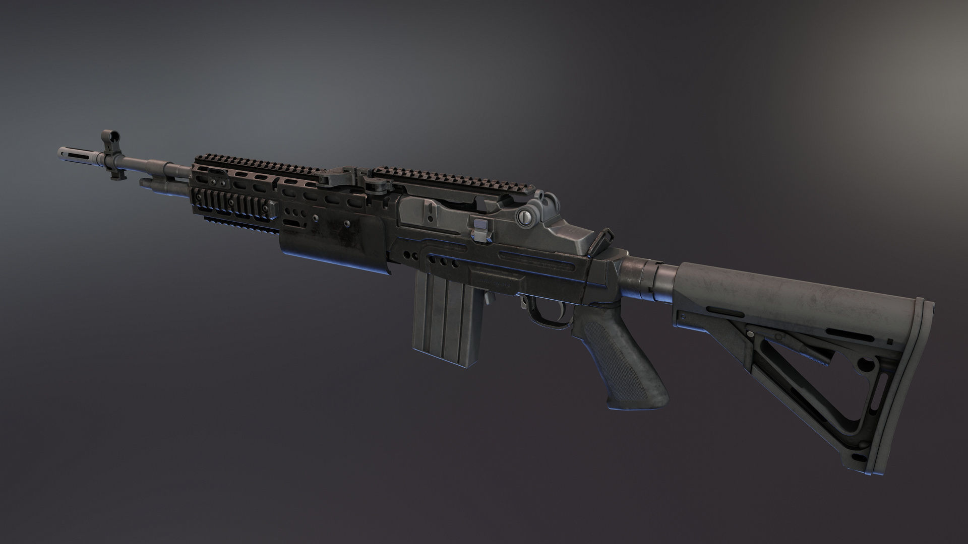 Mk 14 Custom Low-poly 3D model_3