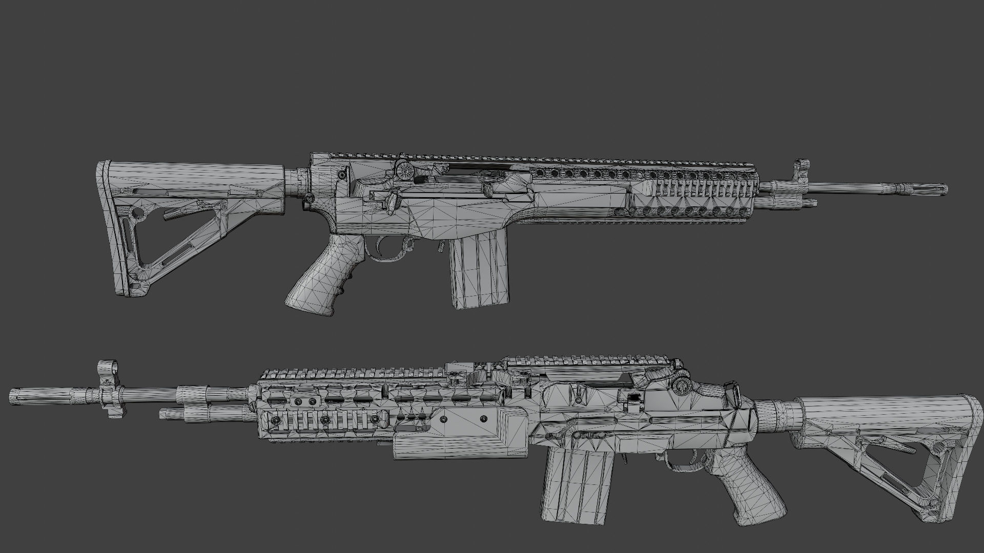 Mk 14 Custom Low-poly 3D model_20