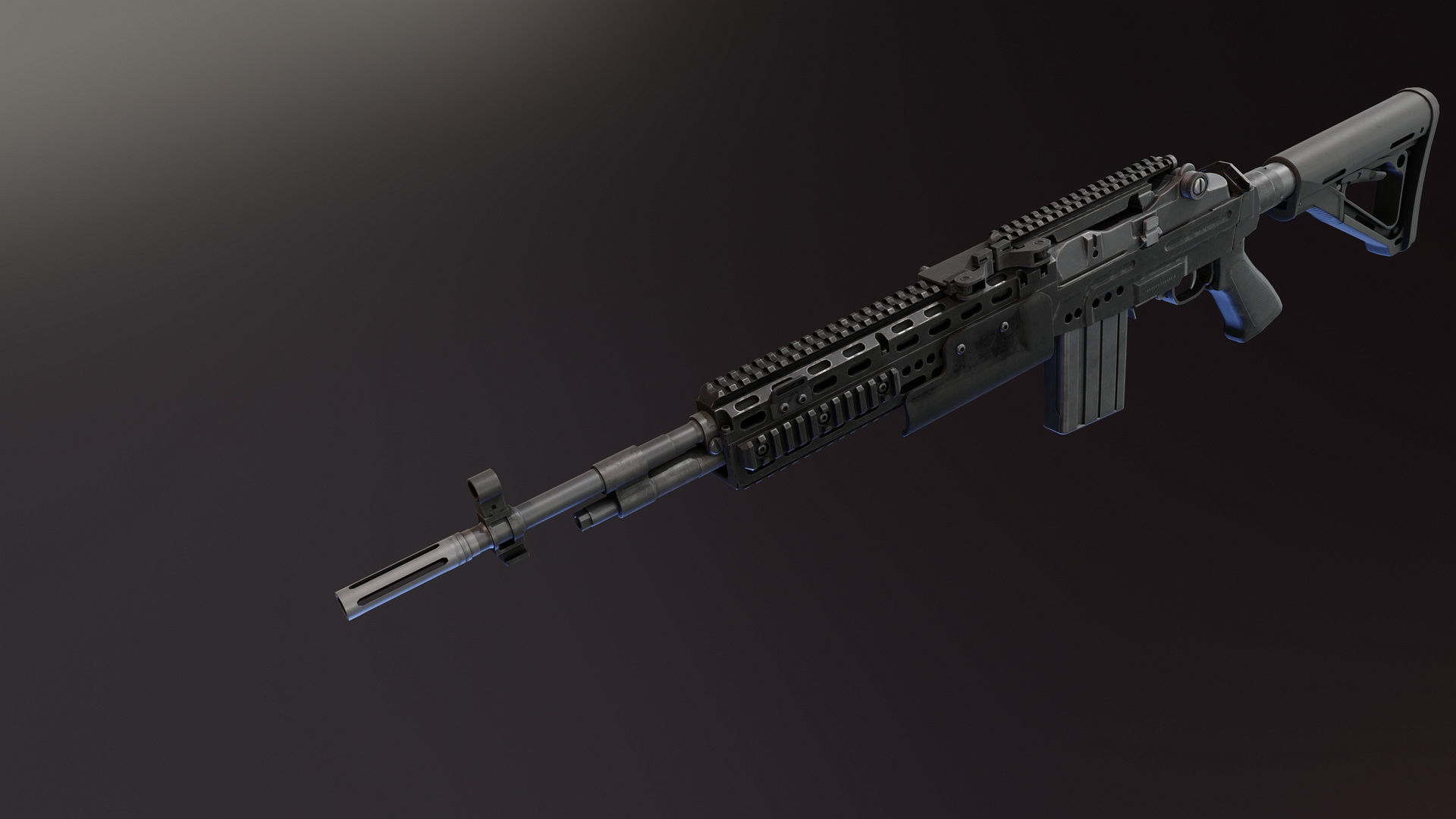 Mk 14 Custom Low-poly 3D model_6