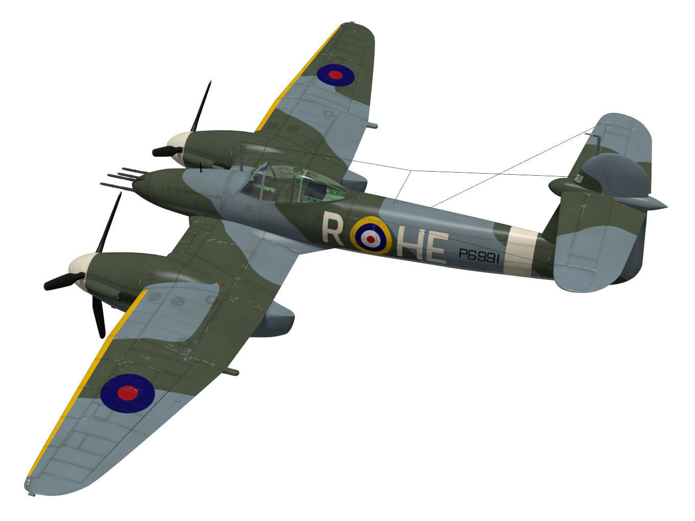 Westland Whirlwind 3D model_1