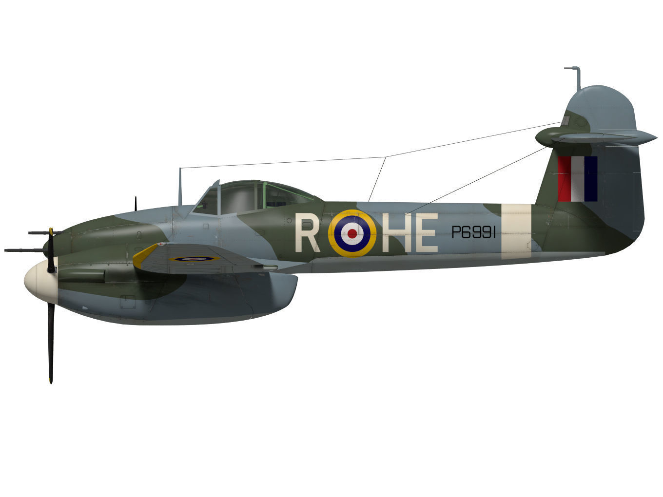 Westland Whirlwind 3D model_8