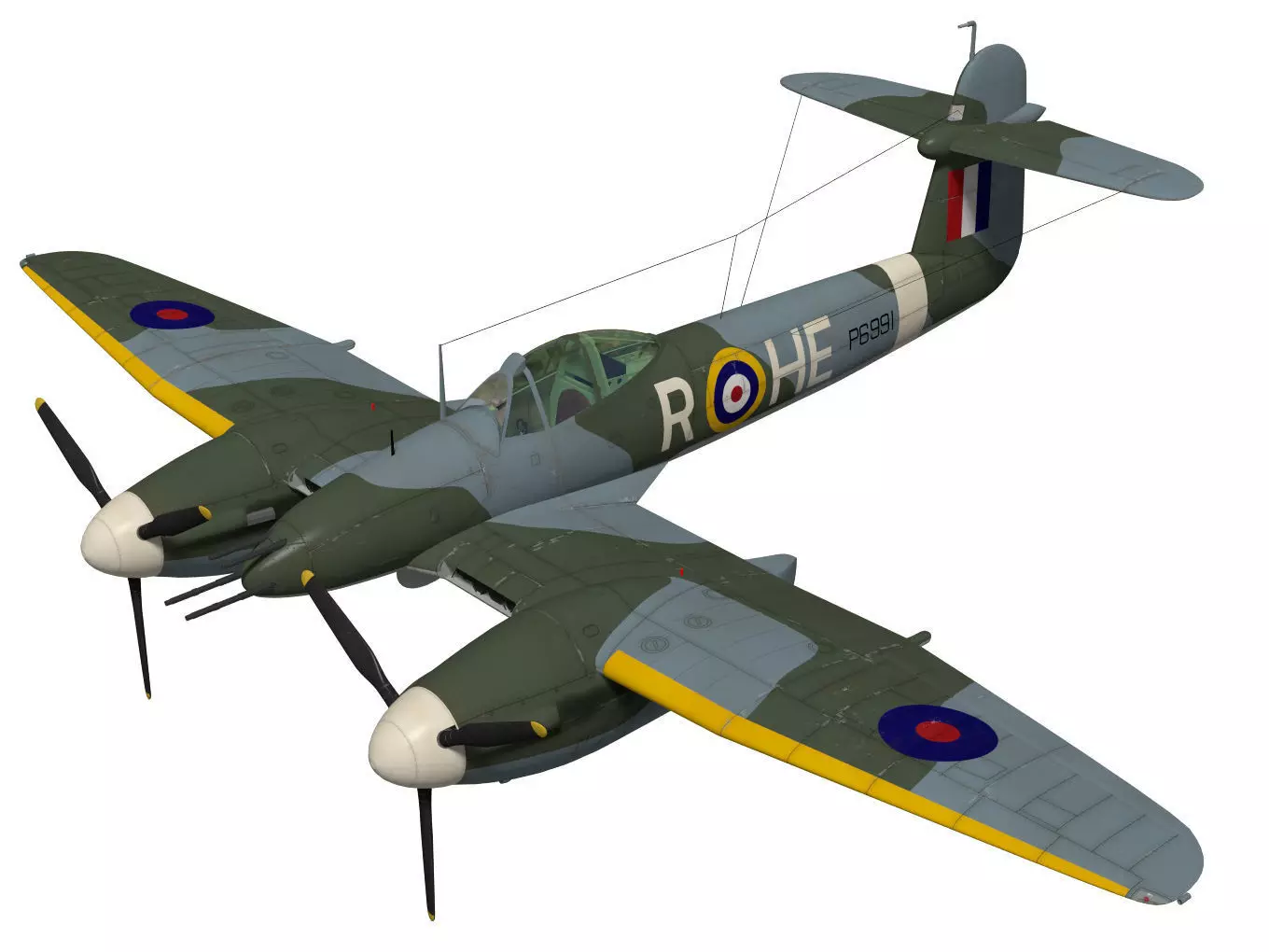 Westland Whirlwind 3D model_0