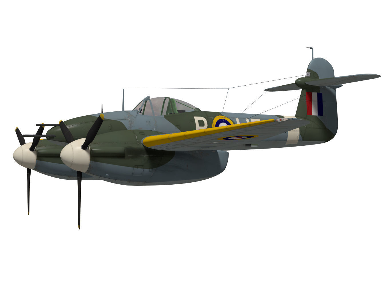 Westland Whirlwind 3D model_2