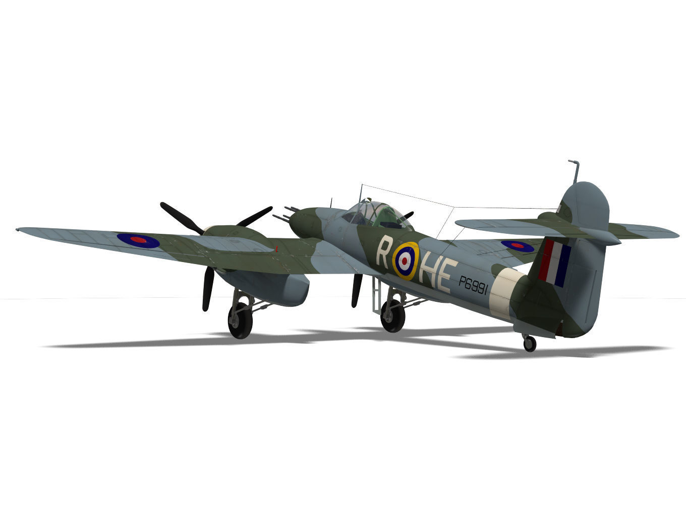 Westland Whirlwind 3D model_6
