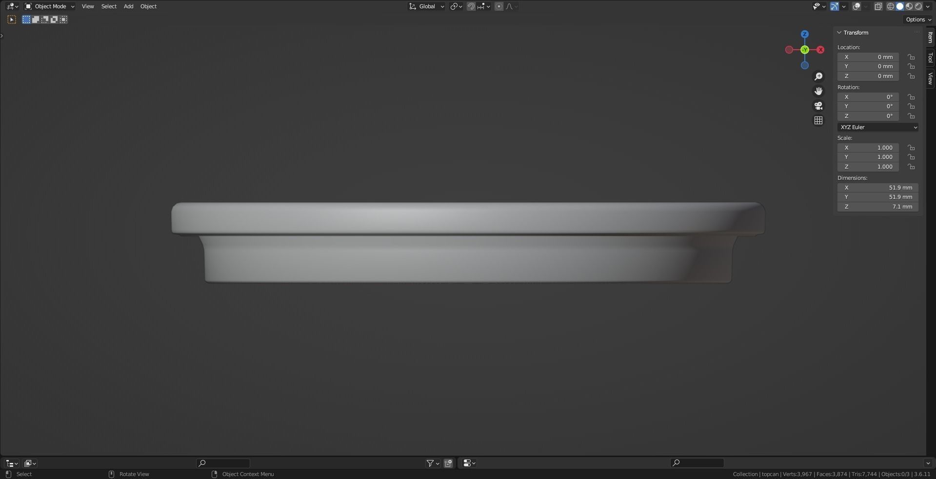 3D model Top can Free 3D model_4