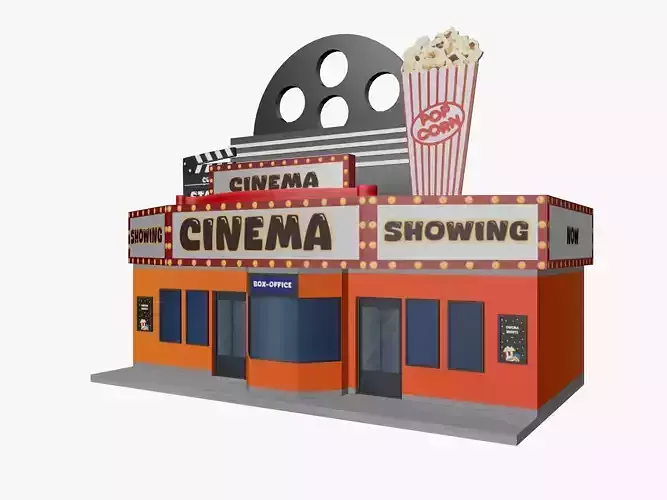 Cartoon Cinema Building