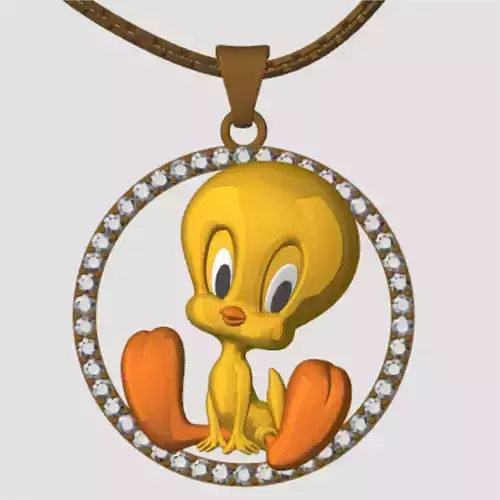 tweety pendant 3D print model