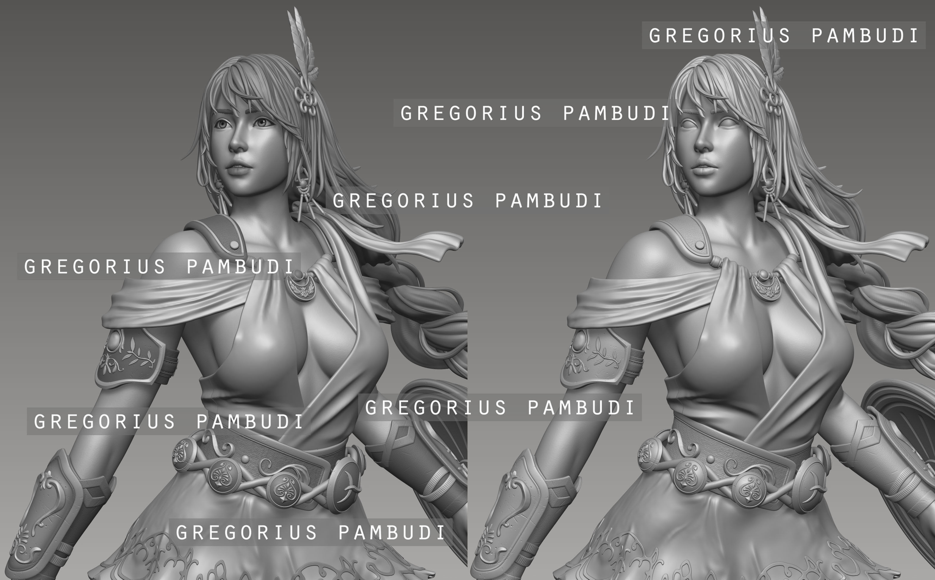 Sophitia Alexandra SoulCalibur Fan Art Statue 3d Printable 3D print model_21